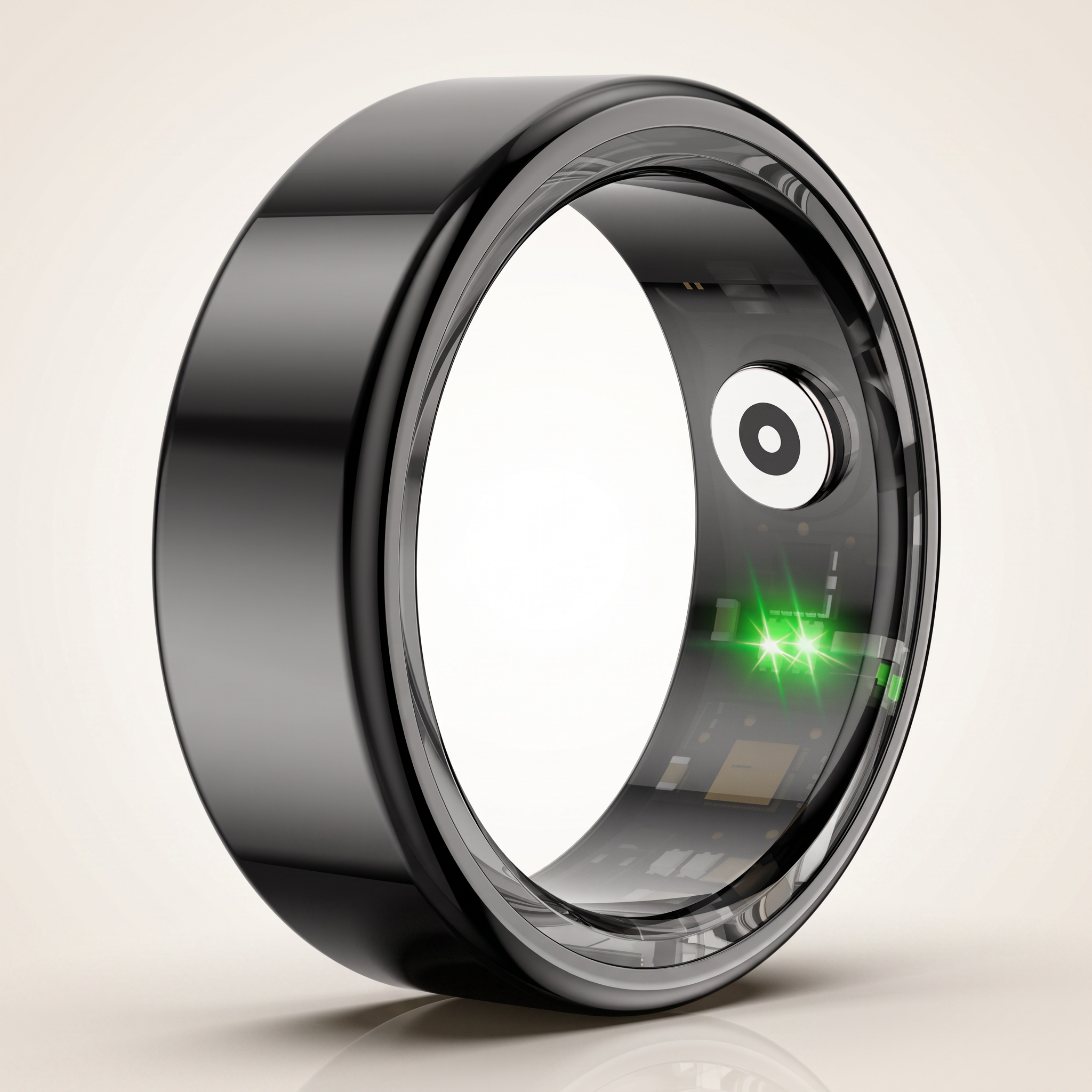 The Aurora Ring in black