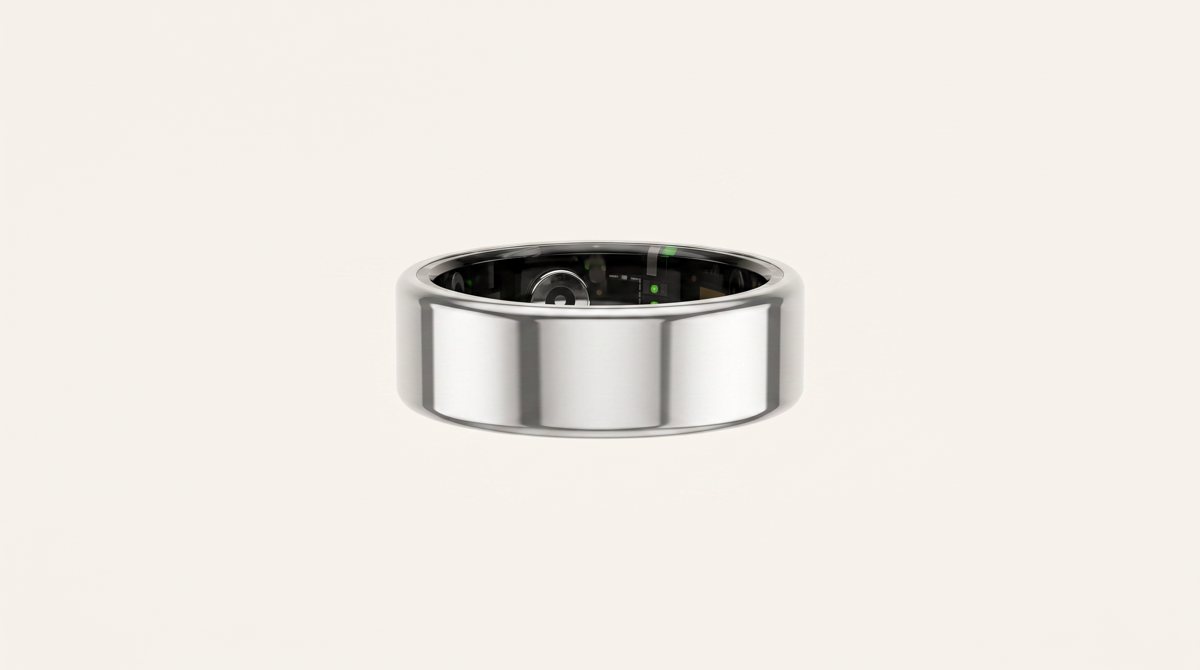 Aurora Ring, silver, on bone